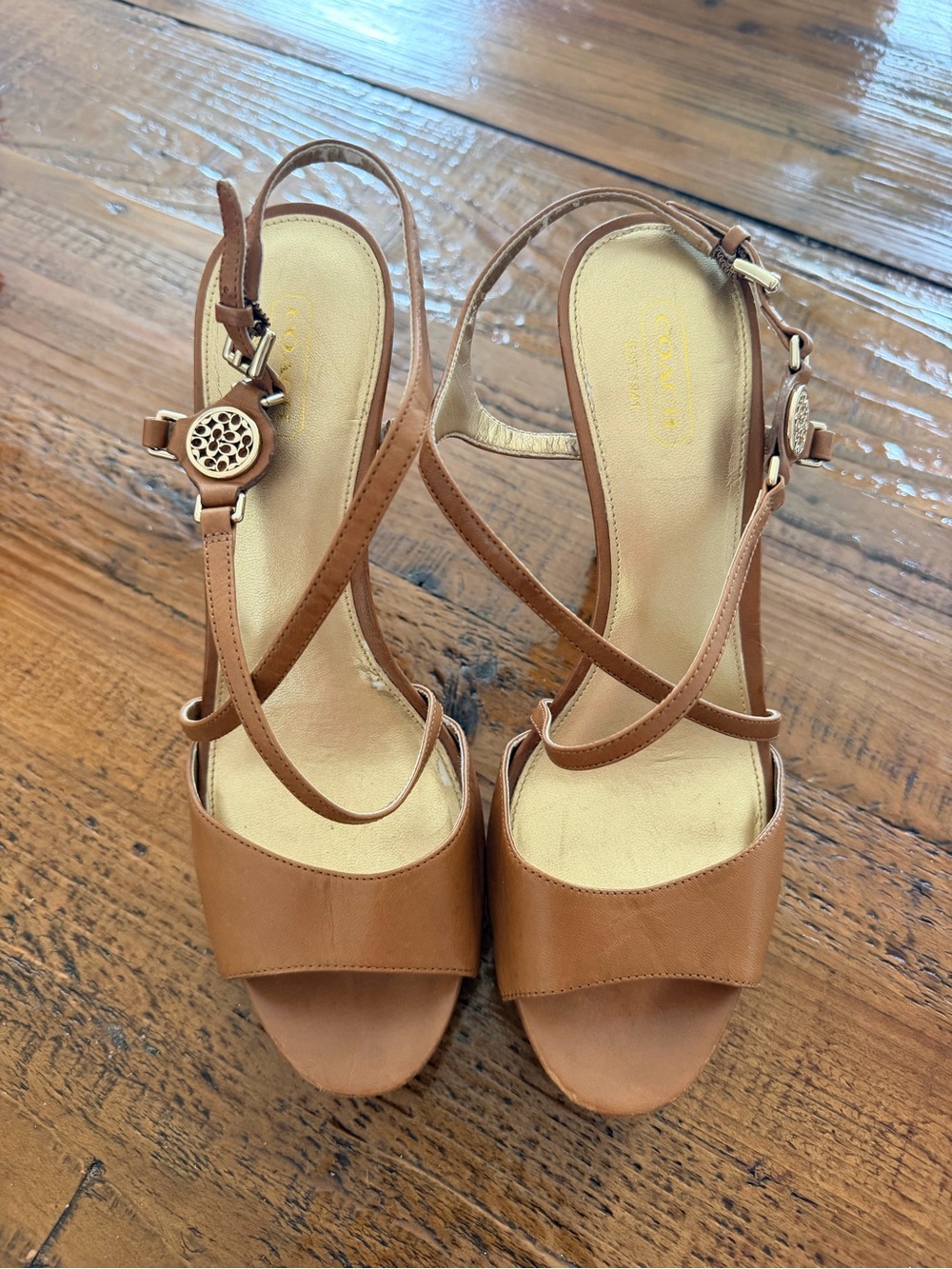 Women's coach wendell Strappy Sandals - Classic Slingback 9